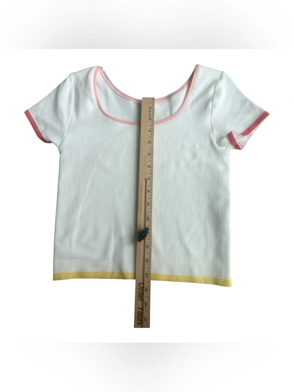 Athleta Girl Rise Above Rib Crop Tee